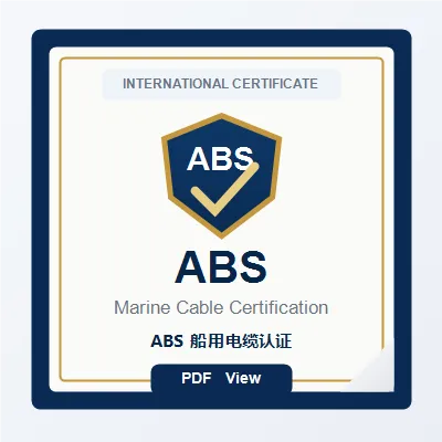 Sertifikat ABS untuk kabel kelautan