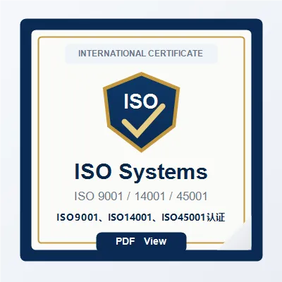 Sertifikat ISO 9001, ISO 14001, dan ISO 45001