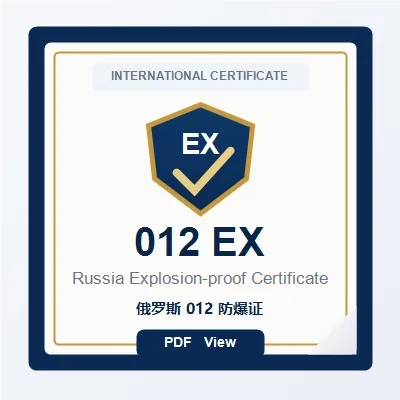 Sertifikat tahan ledakan Rusia 012